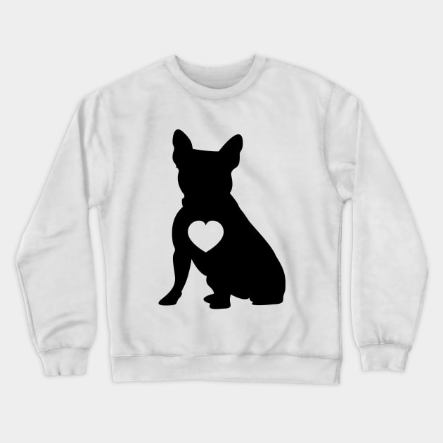 Love French Bulldogs Crewneck Sweatshirt by Welsh Jay